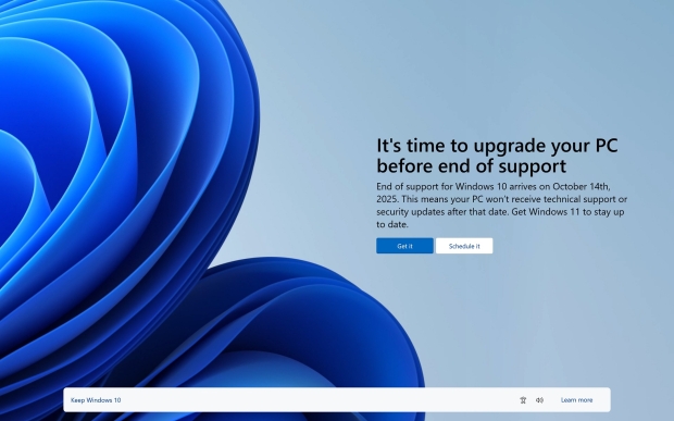 Windows 10 support ends on October 14, 2025